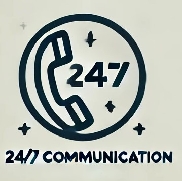 24/7 Communication Icon